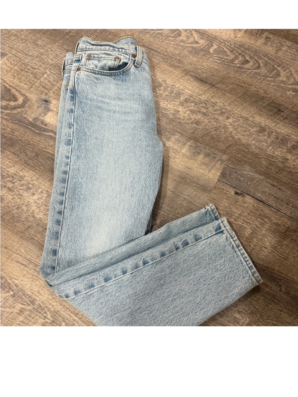 Classic Light Blue Women's High-Rise Straight Jeans